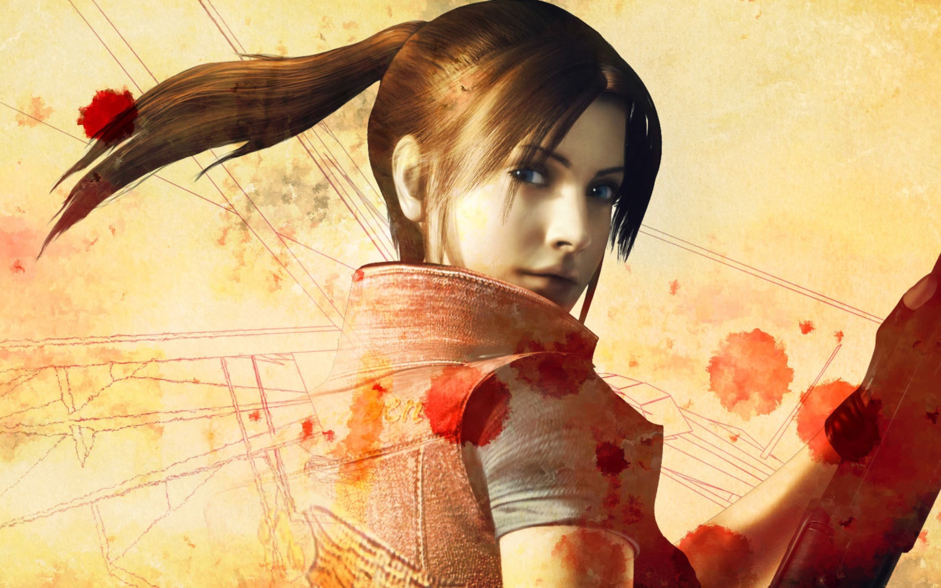 Resident Evil Claire Redfield wallpaper 1920x1200