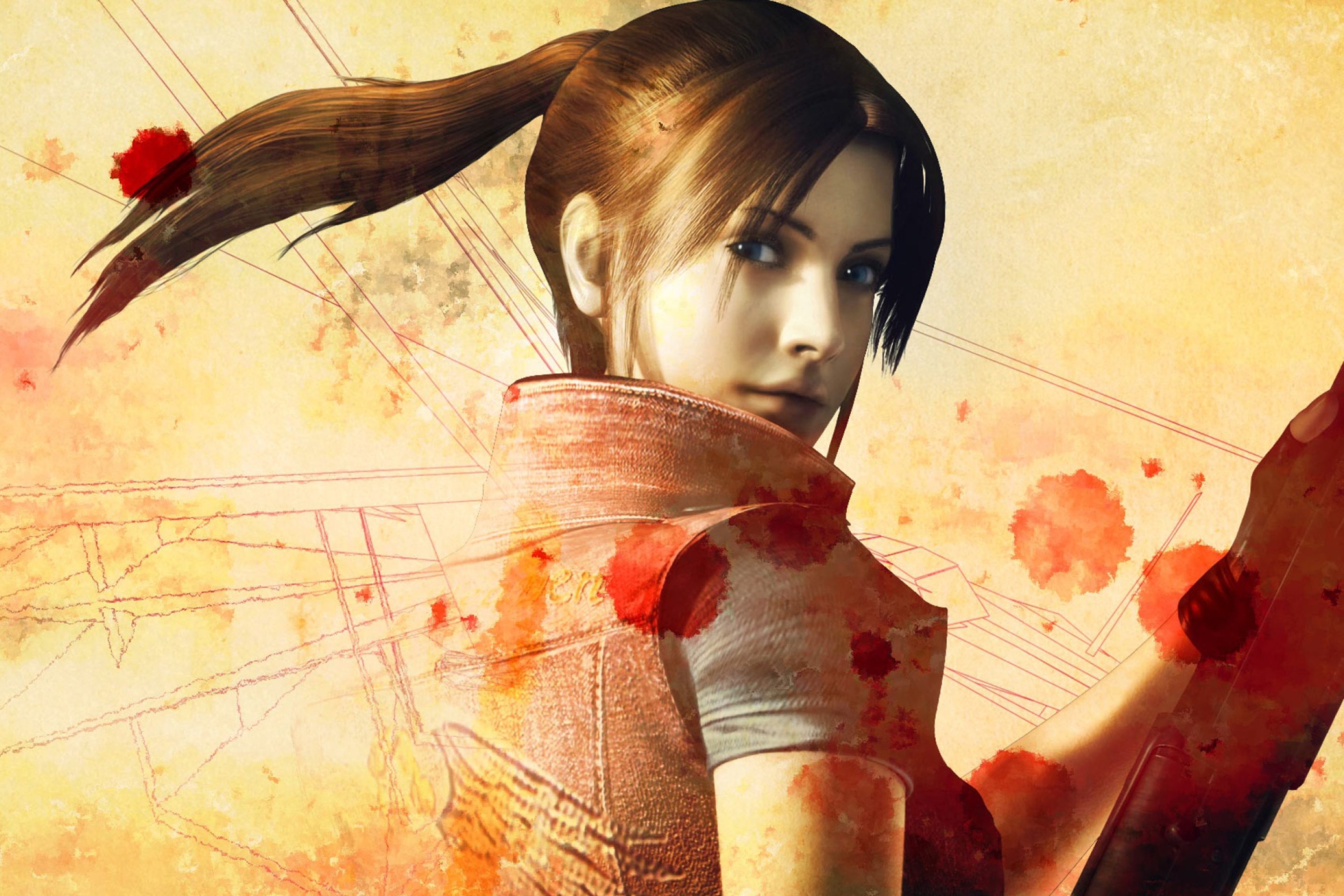Resident Evil Claire Redfield wallpaper 2880x1920