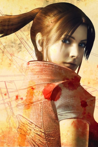 Fondo de pantalla Resident Evil Claire Redfield 320x480