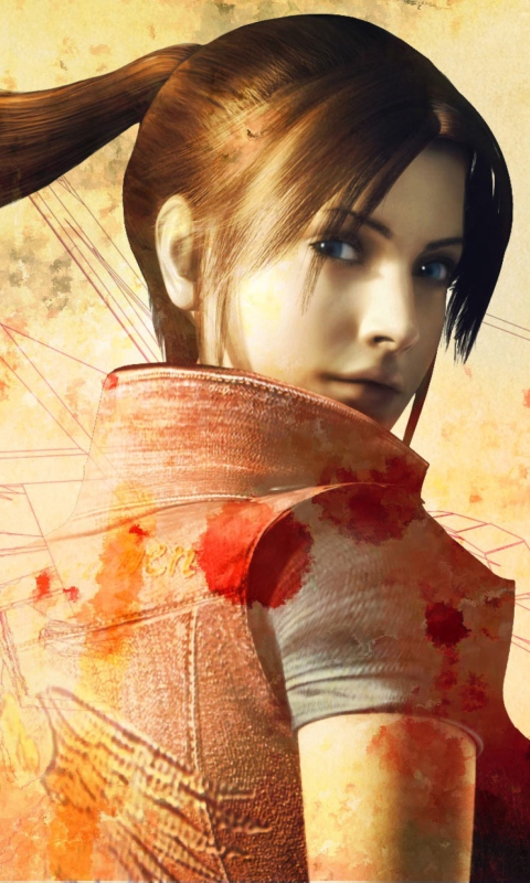 Sfondi Resident Evil Claire Redfield 480x800