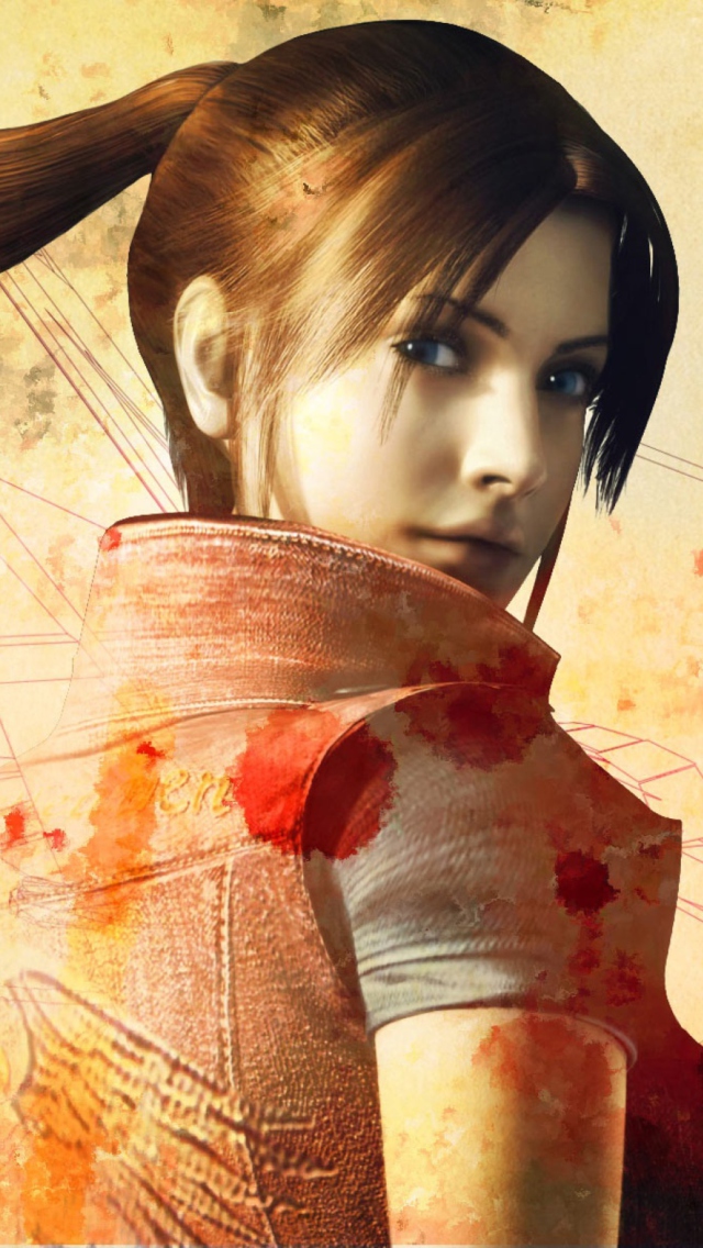 Sfondi Resident Evil Claire Redfield 640x1136