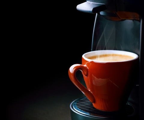 Das Espresso from Coffee Machine Wallpaper 480x400