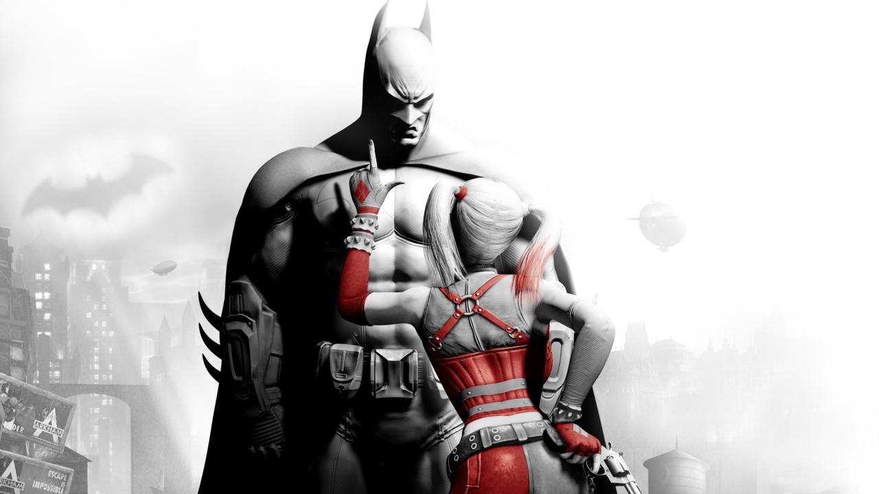 Das Batman And Harley Quinn Wallpaper 1280x720