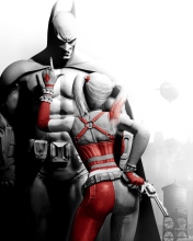Das Batman And Harley Quinn Wallpaper 176x220