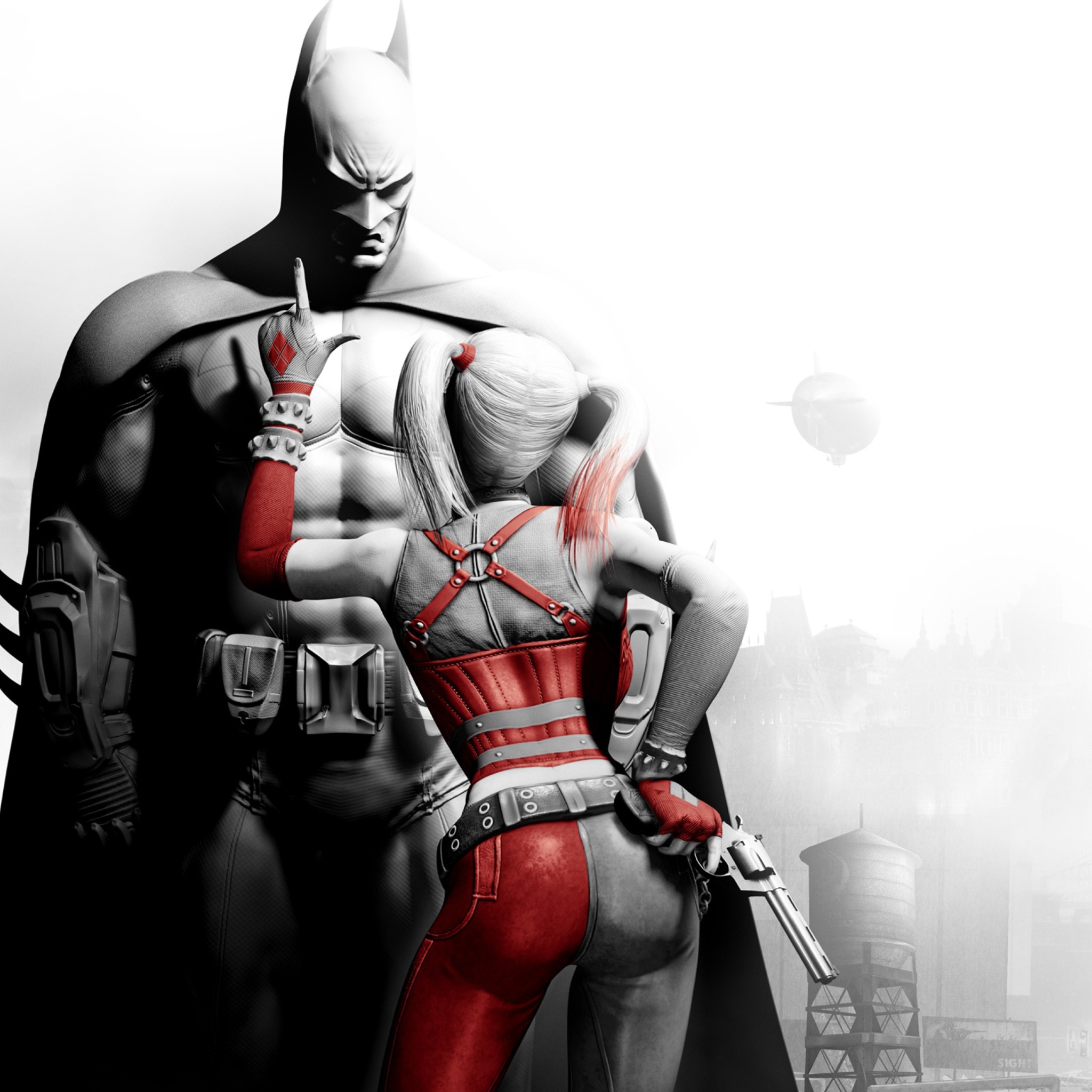 Das Batman And Harley Quinn Wallpaper 2048x2048