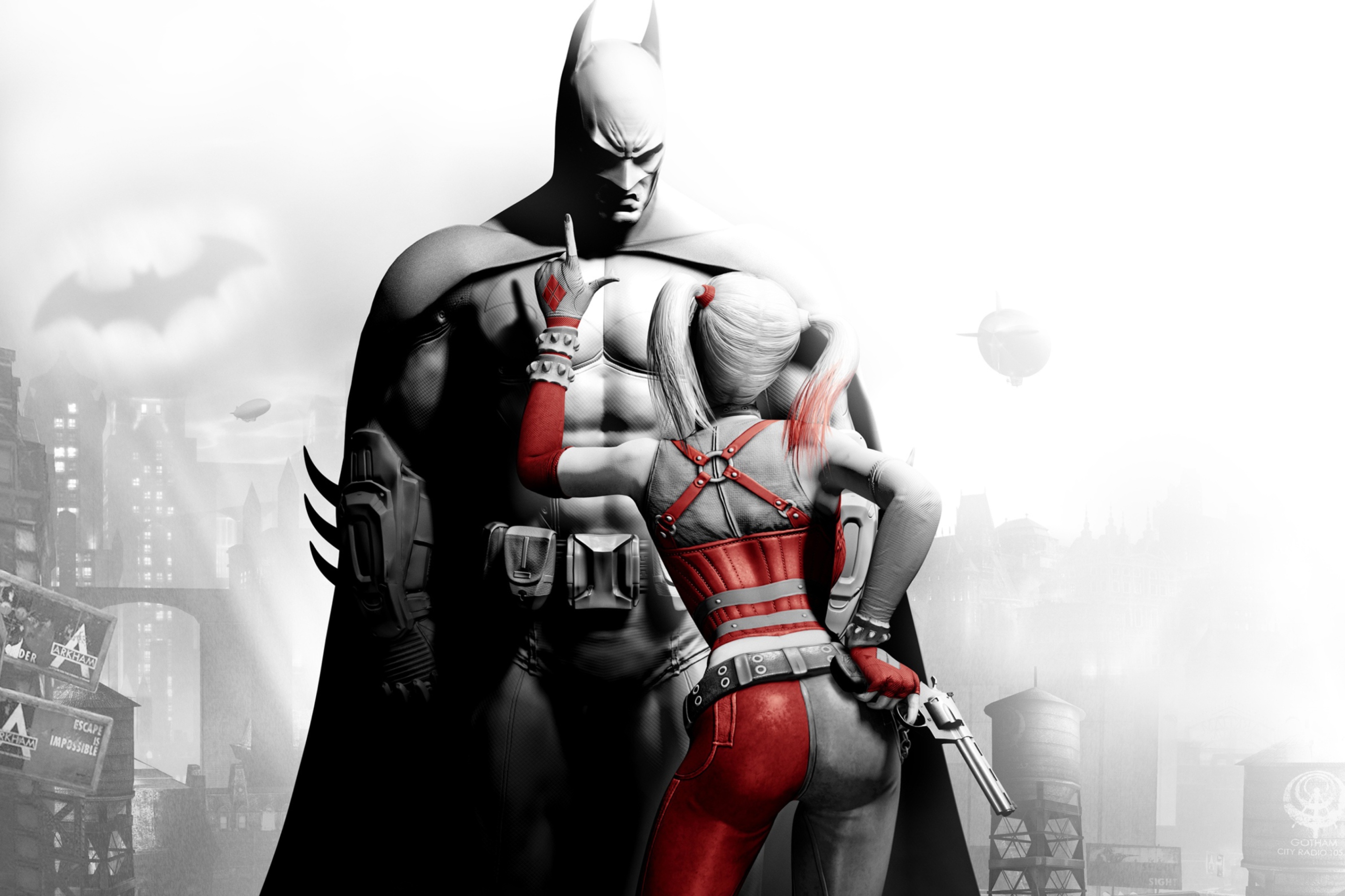 Das Batman And Harley Quinn Wallpaper 2880x1920