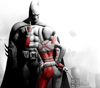 Kostenloses Batman And Harley Quinn Wallpaper für iPad mini 2