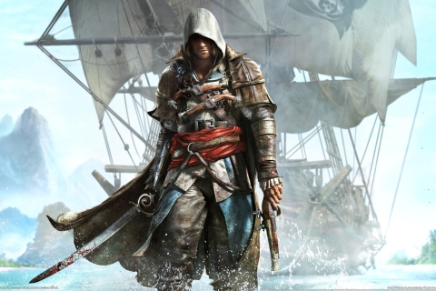 Fondo de pantalla Blackangel - Assassin's Creed 480x320