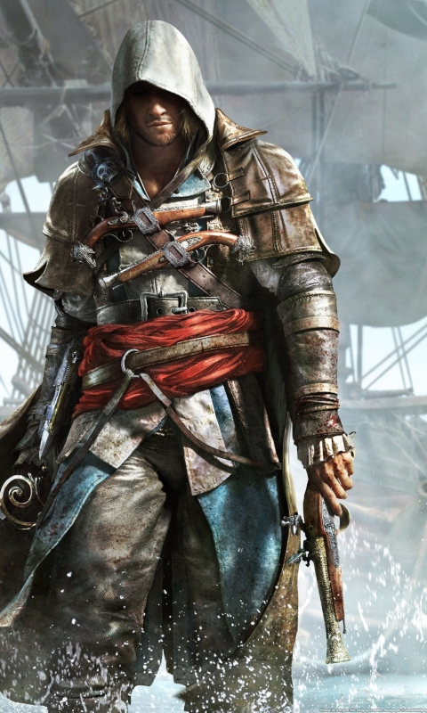 Fondo de pantalla Blackangel - Assassin's Creed 480x800