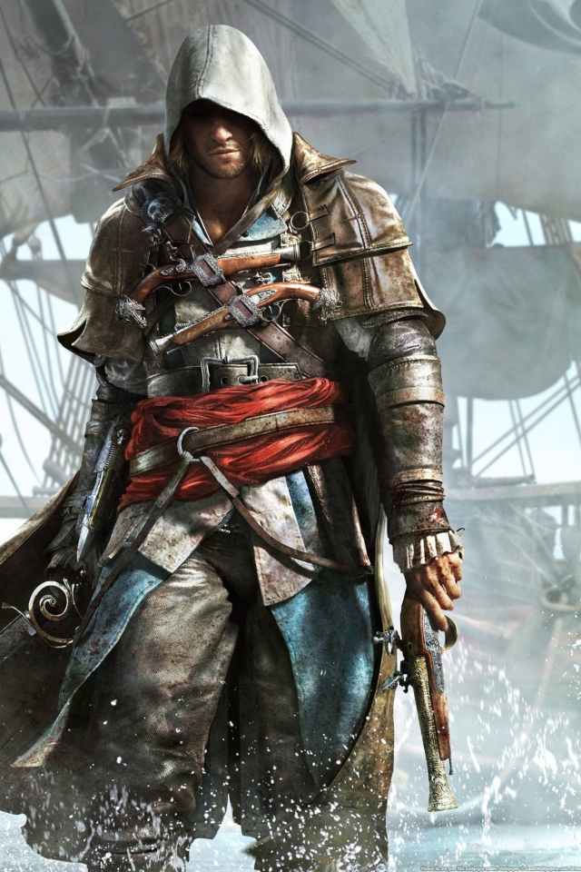 Fondo de pantalla Blackangel - Assassin's Creed 640x960