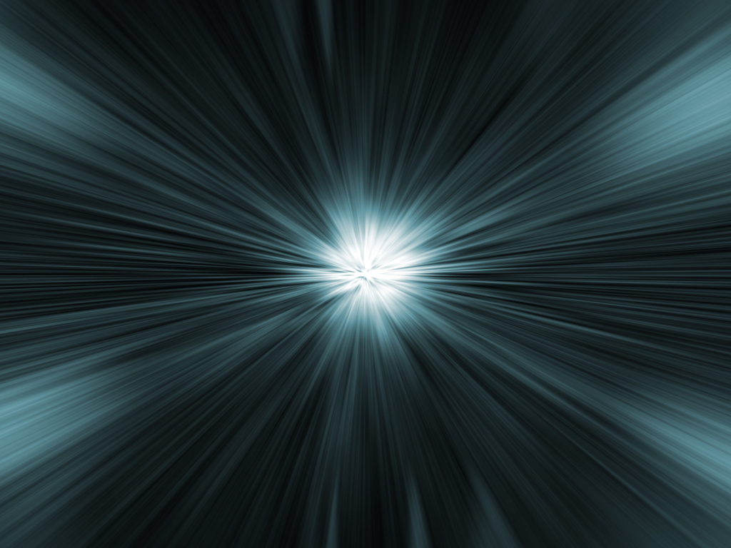 Обои Bright rays on a dark background 1024x768