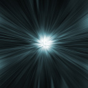 Sfondi Bright rays on a dark background 128x128