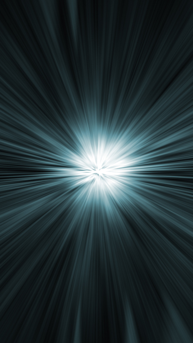 Das Bright rays on a dark background Wallpaper 640x1136