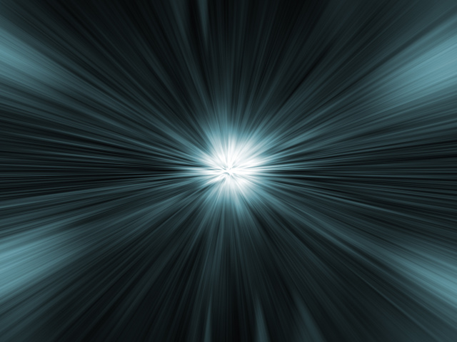 Sfondi Bright rays on a dark background 640x480