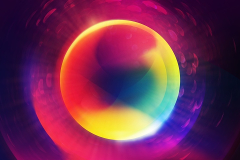 Fondo de pantalla Colorful Circle 480x320