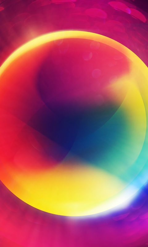 Fondo de pantalla Colorful Circle 480x800