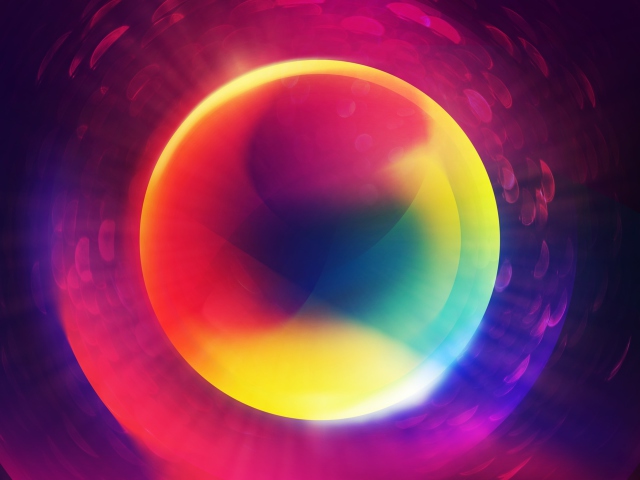 Das Colorful Circle Wallpaper 640x480