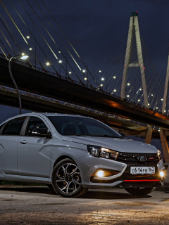 Das Lada Vesta Wallpaper 240x320