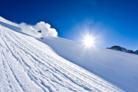 Обои Alpine Skiing 480x320