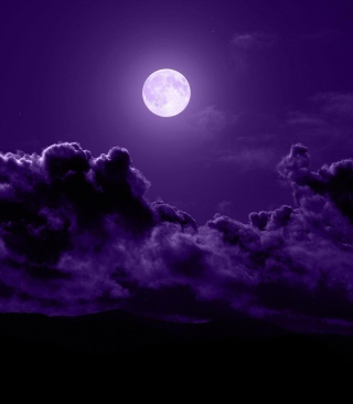 Purple Moon - Fondos de pantalla gratis para 320x480