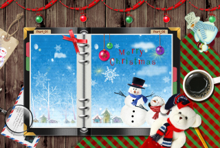 Kostenloses Christmas Desk Wallpaper für Android, iPhone und iPad