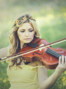 Обои Girl Violinist 132x176