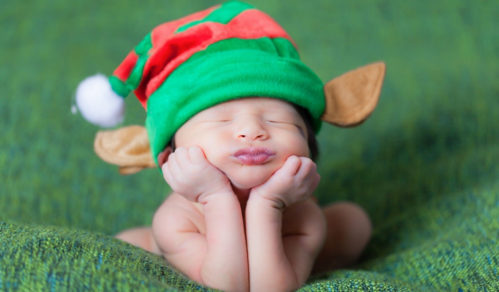 Cute Baby Elf wallpaper 1024x600