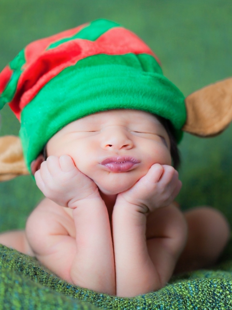 Cute Baby Elf wallpaper 480x640