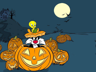 Screenshot №1 pro téma Looney Tunes Halloween 320x240