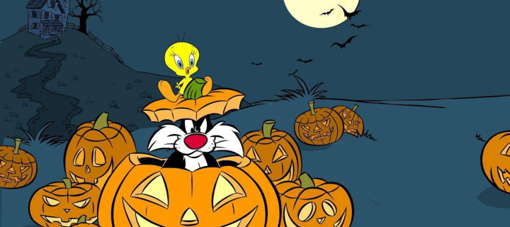 Looney Tunes Halloween wallpaper 720x320