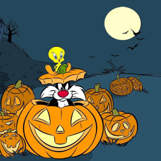 Looney Tunes Halloween Background for iPad mini
