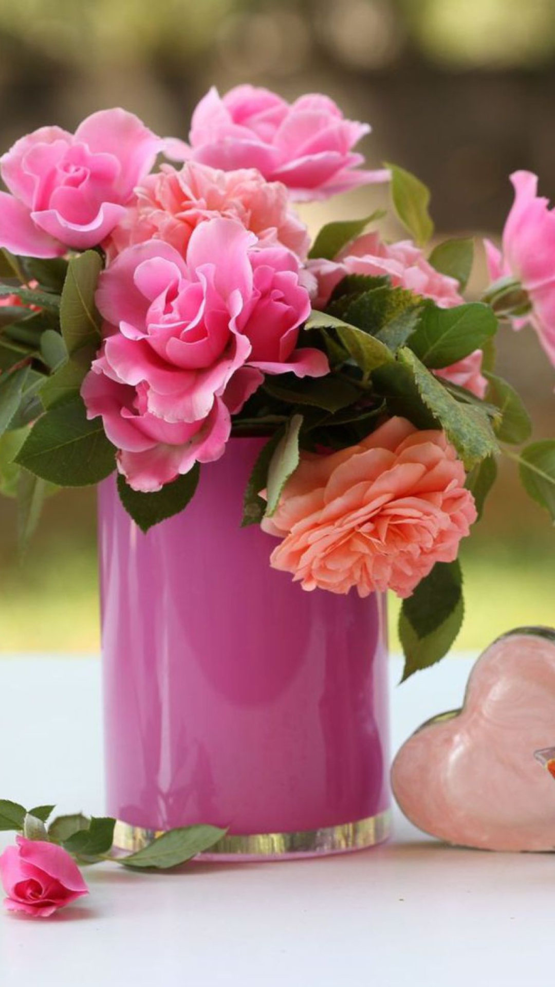 Обои Pink Bouquet 1080x1920