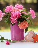 Обои Pink Bouquet 128x160