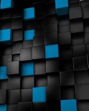Das Cube Abstract Wallpaper 176x220