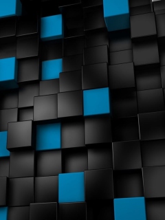 Fondo de pantalla Cube Abstract 240x320