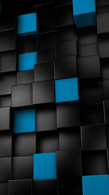 Обои Cube Abstract 360x640