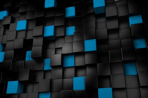 Cube Abstract wallpaper 480x320