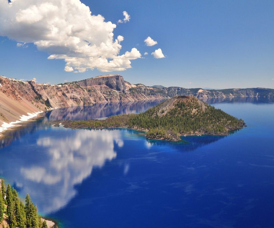 Crater Lake wallpaper 960x800