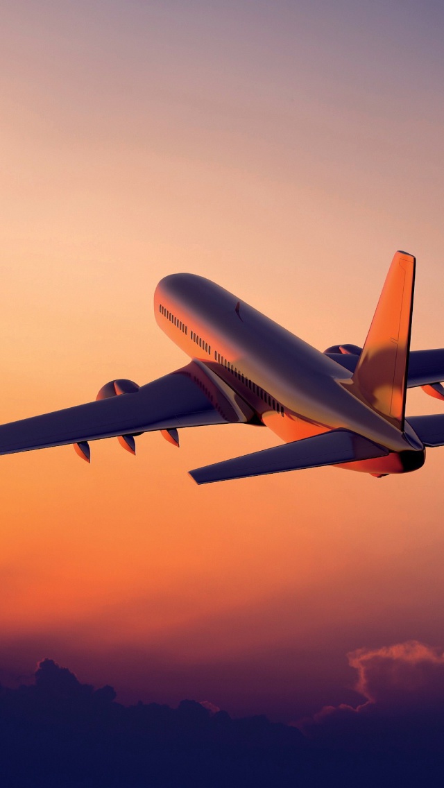 Das Airplane in Sky Wallpaper 640x1136