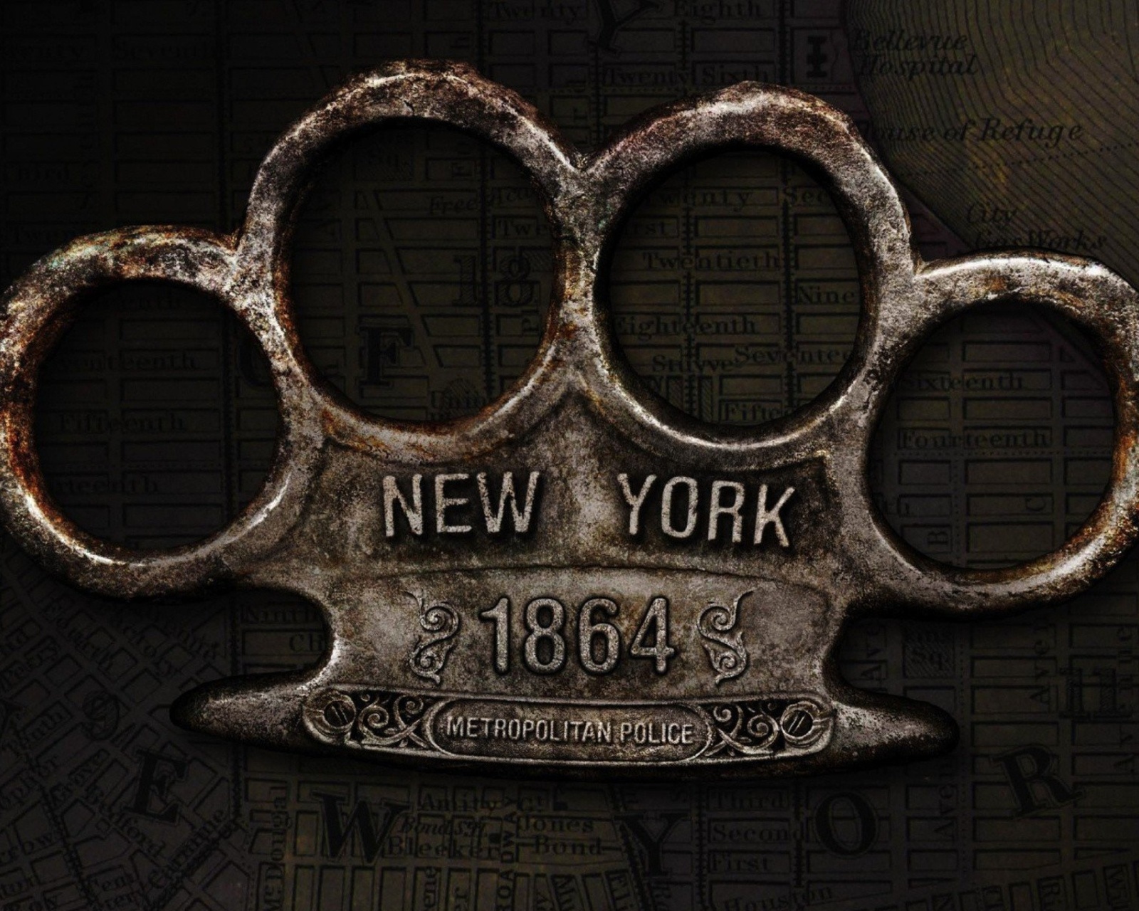 Fondo de pantalla New York Police Knuckles 1600x1280