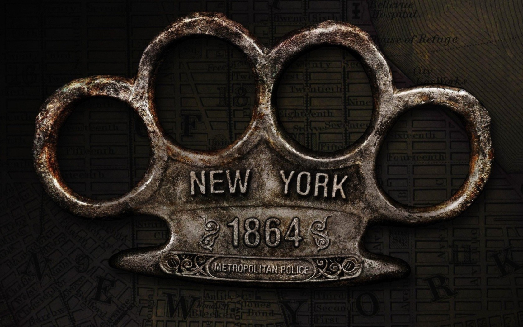 Das New York Police Knuckles Wallpaper 1680x1050