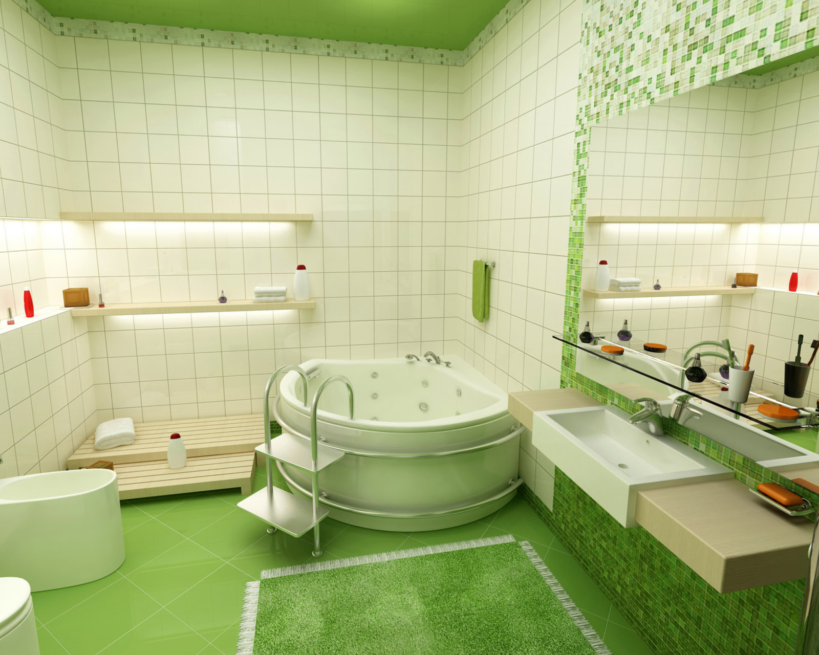 Обои Bathroom Interior Design 1600x1280