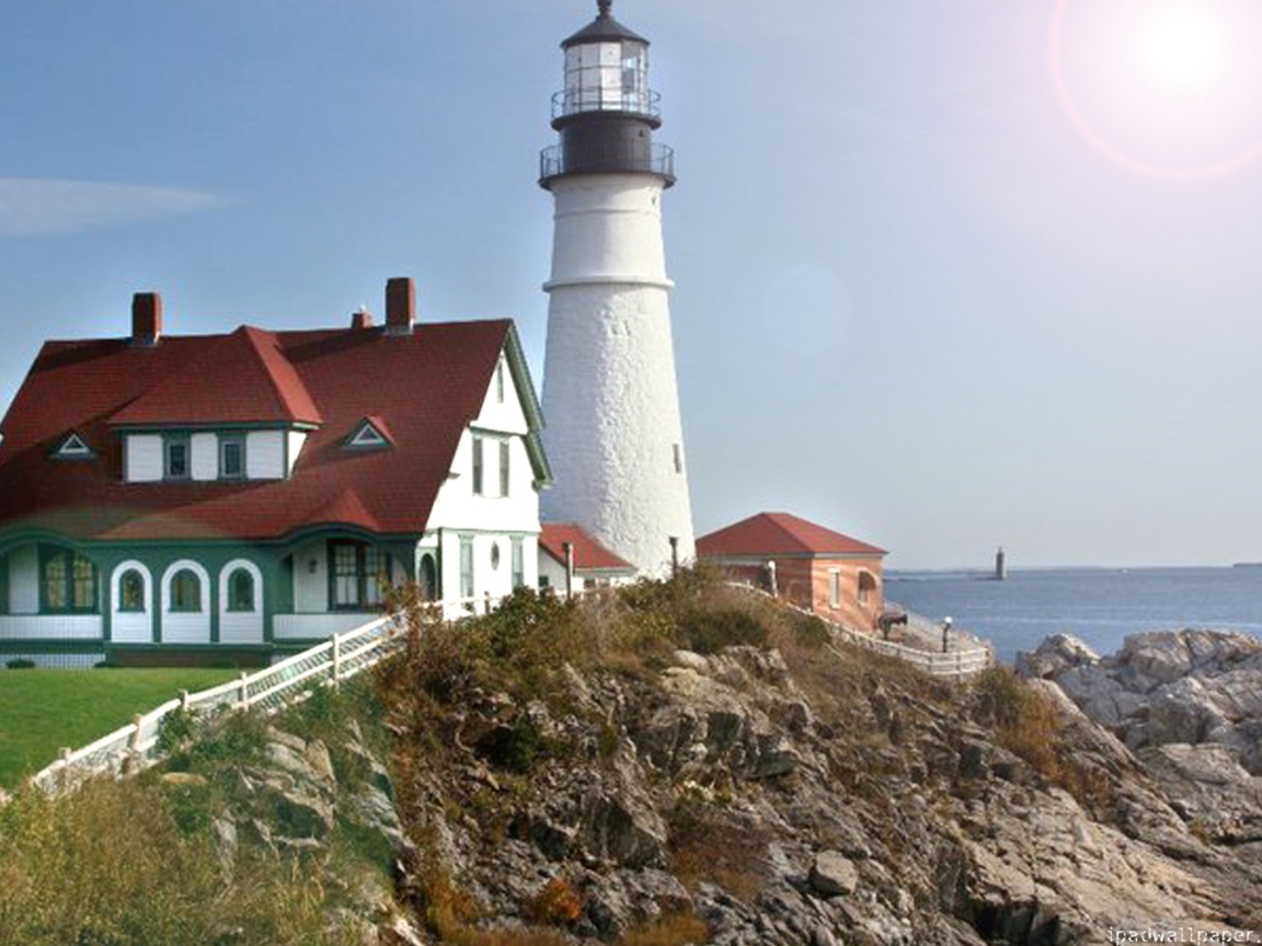 Обои Fort Williams Lighthouse 1152x864