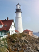 Fondo de pantalla Fort Williams Lighthouse 132x176