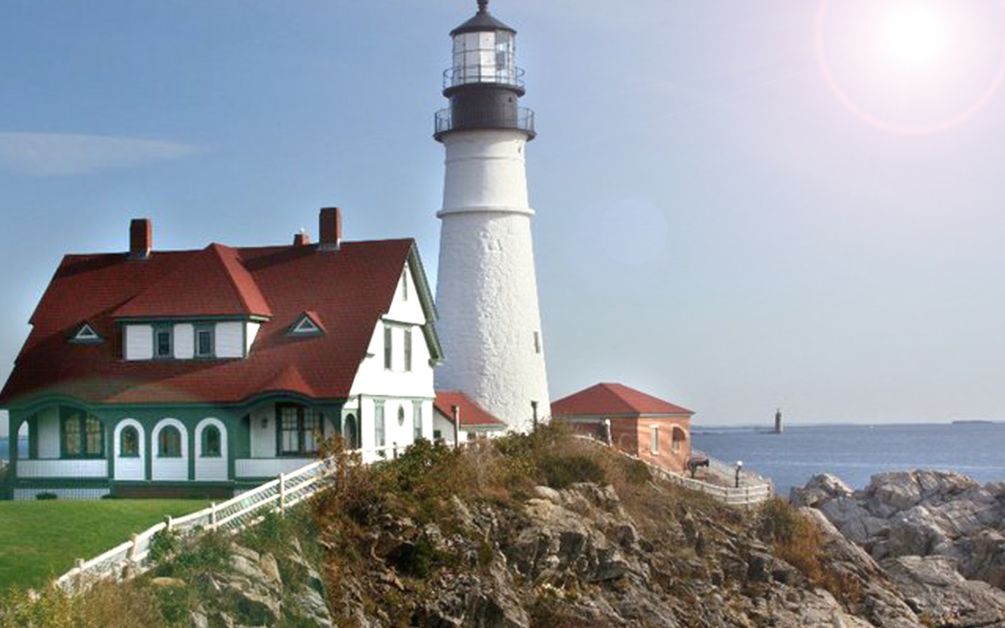 Screenshot №1 pro téma Fort Williams Lighthouse 1440x900