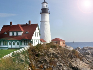Das Fort Williams Lighthouse Wallpaper 320x240