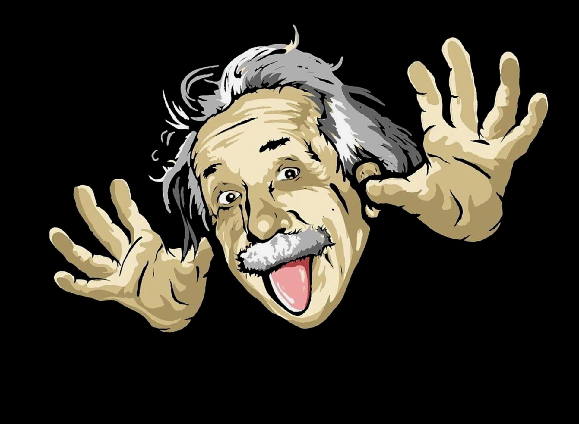 Funny Albert Einstein screenshot #1 1920x1408