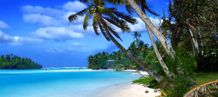 Beach on Cayman Islands wallpaper 720x320