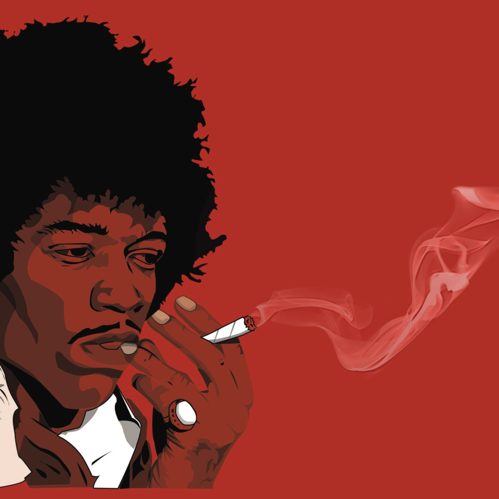 Das Jimi Hendrix Wallpaper 1024x1024