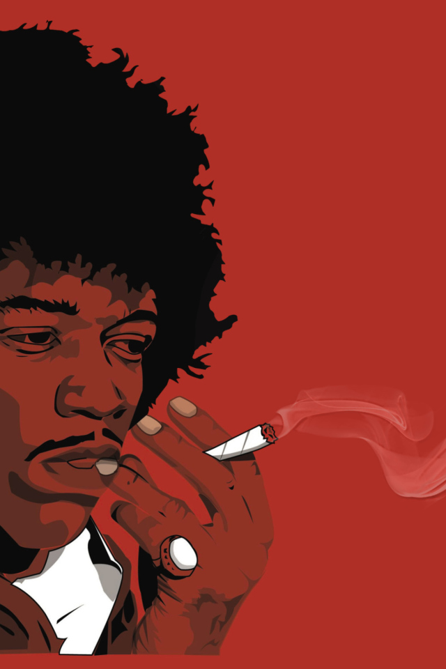 Fondo de pantalla Jimi Hendrix 640x960